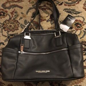 Jones New York Black Tilly Satchel Hand Bag